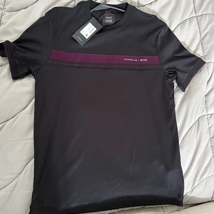Hugo Boss Men’s Porsche Tee Purple/Black NWT